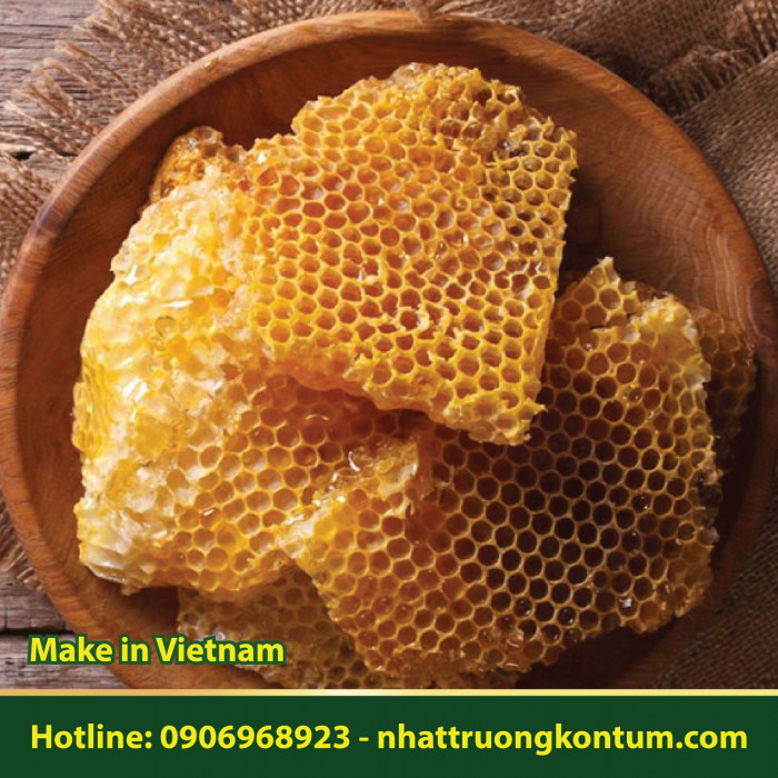 Sáp Ong Nguyên Chất Nhật Trường Kon Tum - (Sáp ong nuôi) - Cera alba Vietnam - Túi 1kg
