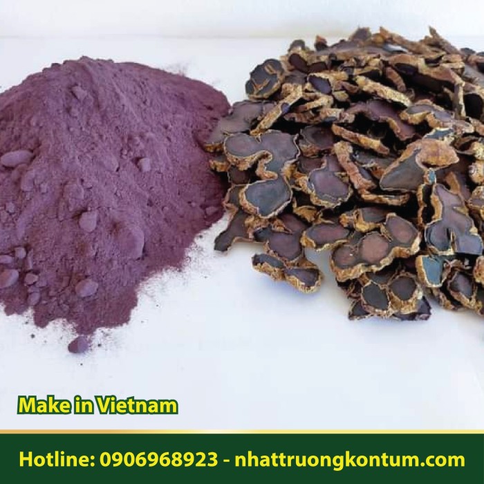 Bột Gừng Đen - Ngải Đen Kon Tum - Black Galingale Powder Vietnam - Túi 1kg