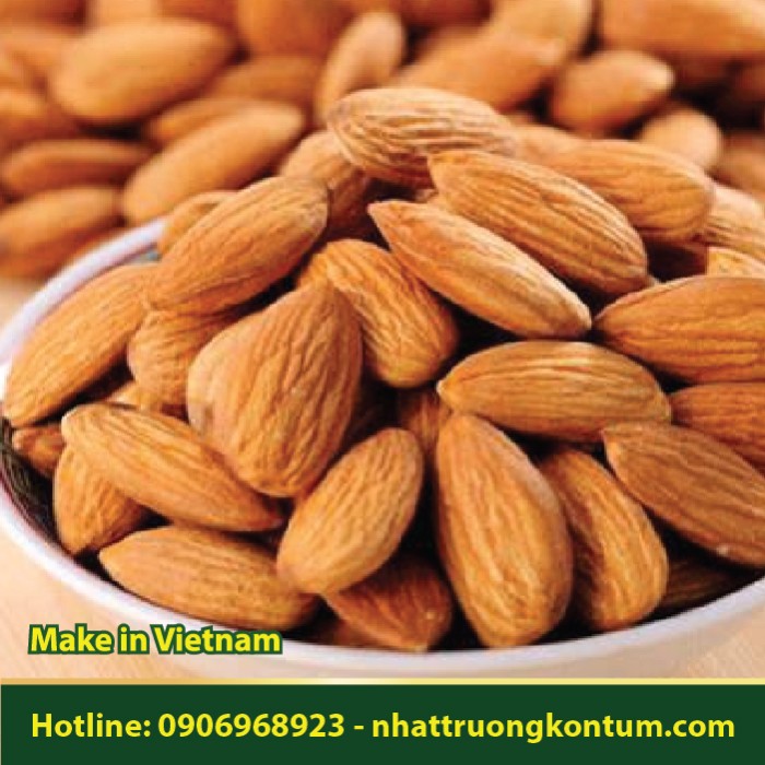 Hạnh Nhân Ngọt - Hạnh Nhân Ăn Được - Hạnh Đào - Prunus amygdalus - Prunus dulcis - Túi 1kg