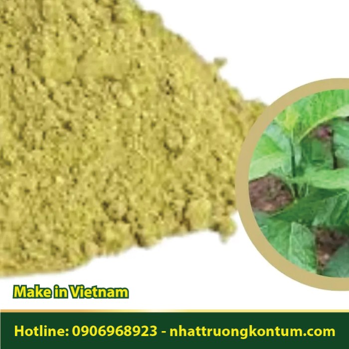 Bột Lá Đắng - Lá Mật Gấu - Hoàng liên ô rô - Toddalia asiatica Powder - Túi 1kg