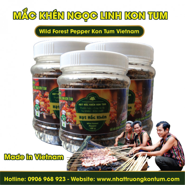 Mắc Khén Ngọc Linh Kon Tum - Wild Forest Pepper Kon Tum Vietnam- Hũ 100g