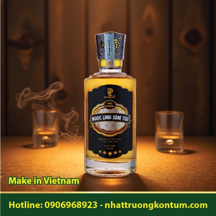 Ngọc Linh Sâm Tửu Black Rosemary - Chai 550ml - 29.5% Vol