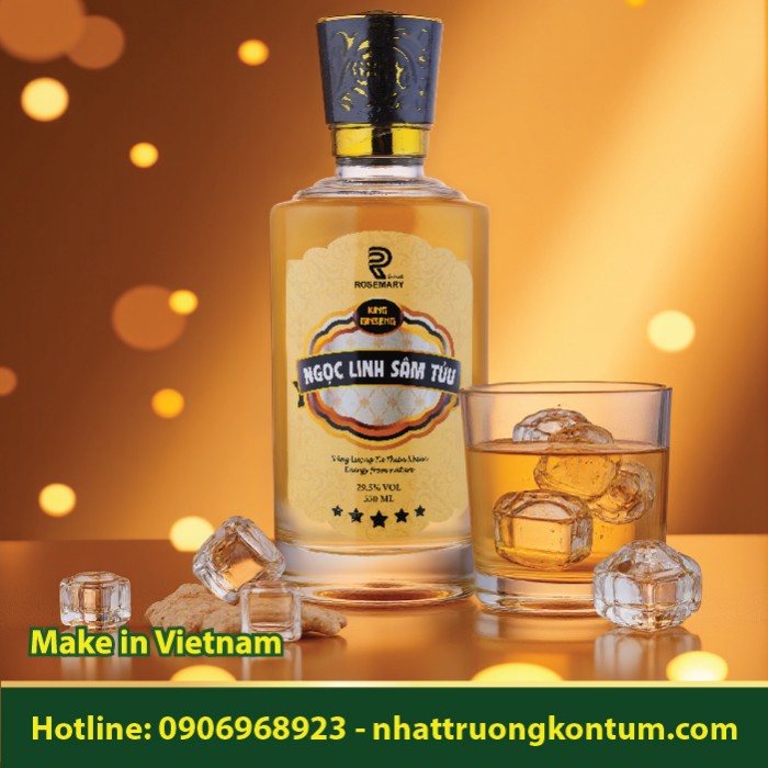Ngọc Linh Sâm Tửu Rosemary - Chai 550ml - 29.5% Vol