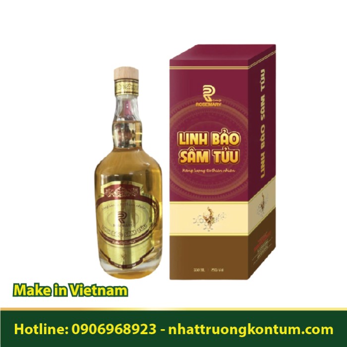 Linh Bảo Sâm Tửu Rosemary - Chai 550ml - 29.5% Vol