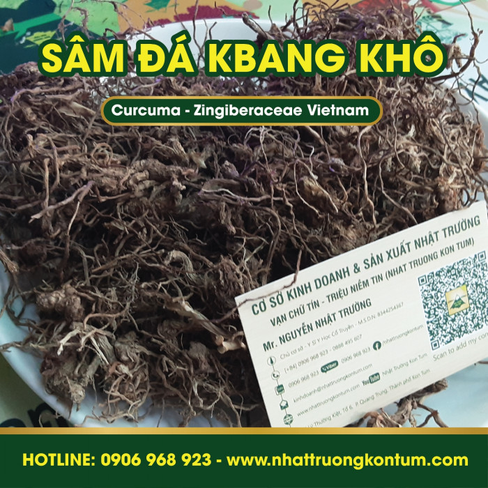 Sâm Đá Kbang Kon Tum Việt Nam Củ Khô- Curcuma Zingiberaceae Vietnam - Túi 1kg