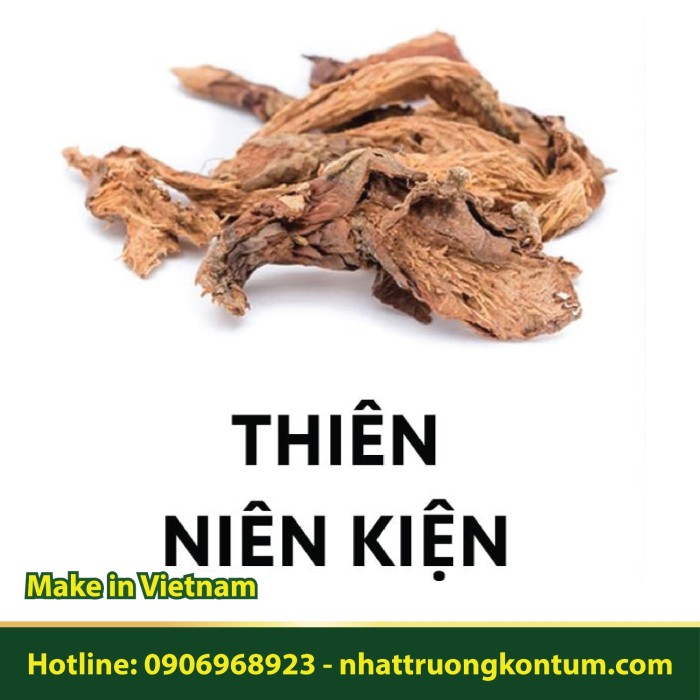 Thiên Niên Kiện Khô Nhật Trường Kon Tum - Homalomena accubta Dried Vietnam - Túi 1kg