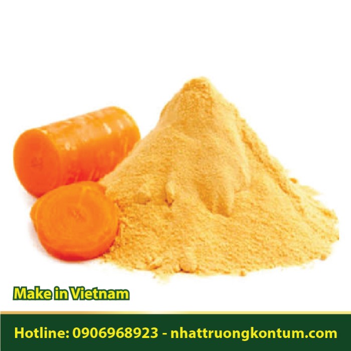 Bột Cà rốt - Daucus carota Powder - Túi 1kg