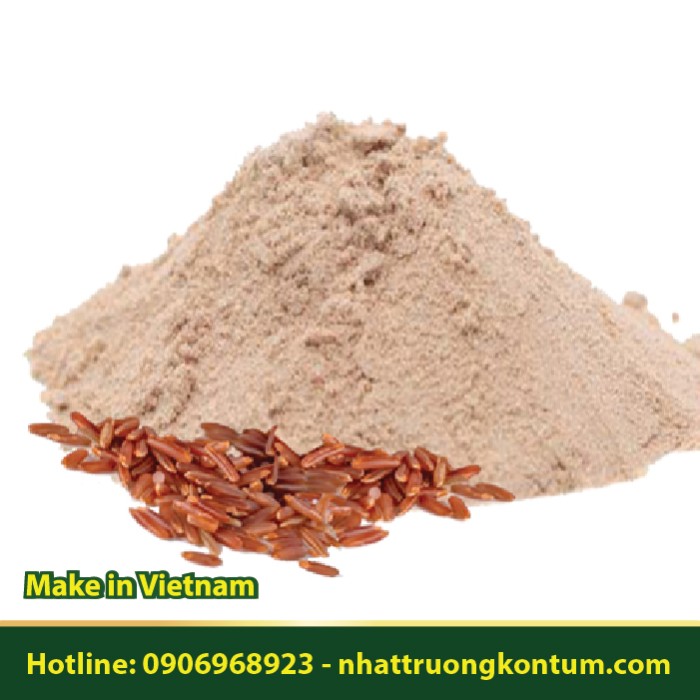 Bột Gạo Lứt Đỏ - Oryza sativa - Red Rice Powder - Túi 1kg