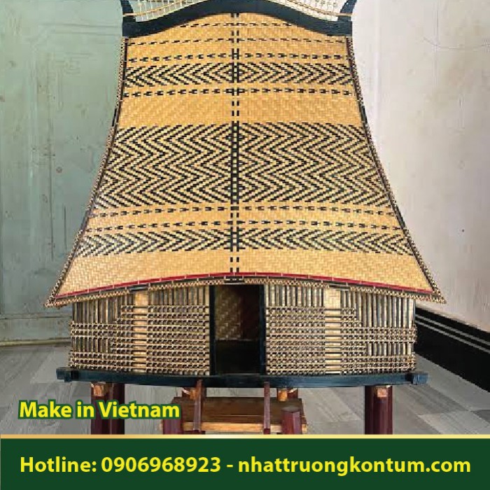 Nhà Rông Gỗ Kon Tum Tây Nguyên - Traditional Central Highlands Rong House - Túi 1kg